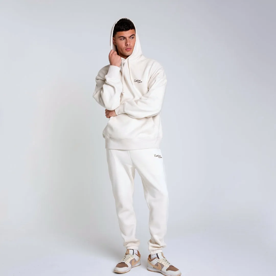 304 Mens Caffeine Crew Hoodie Ecru