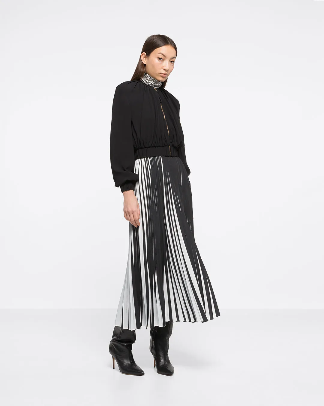 3D SKIRT - BLACK / WHITE