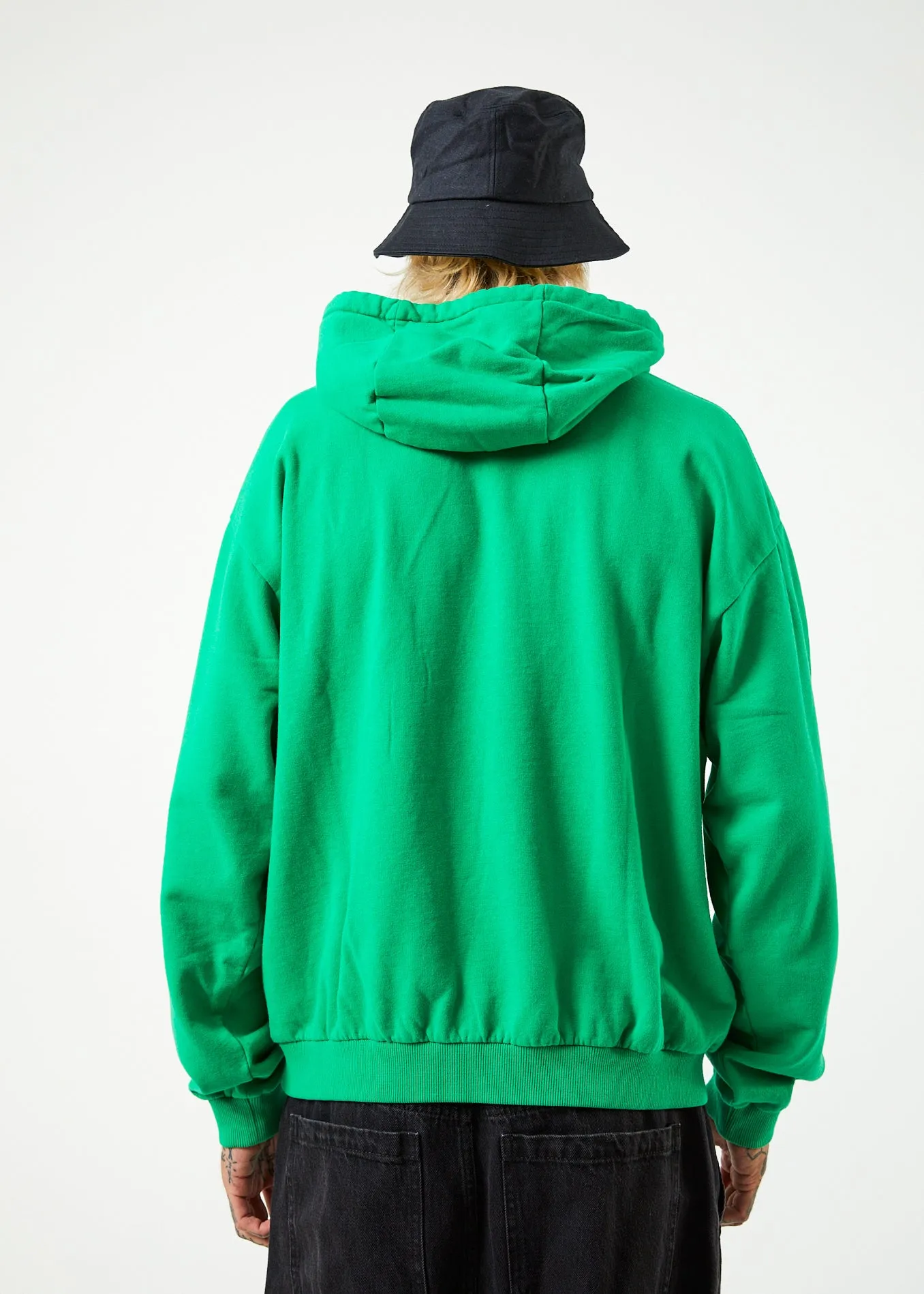 AFENDS Mens Caught In The Wild - Graphic Hoodie - Forest