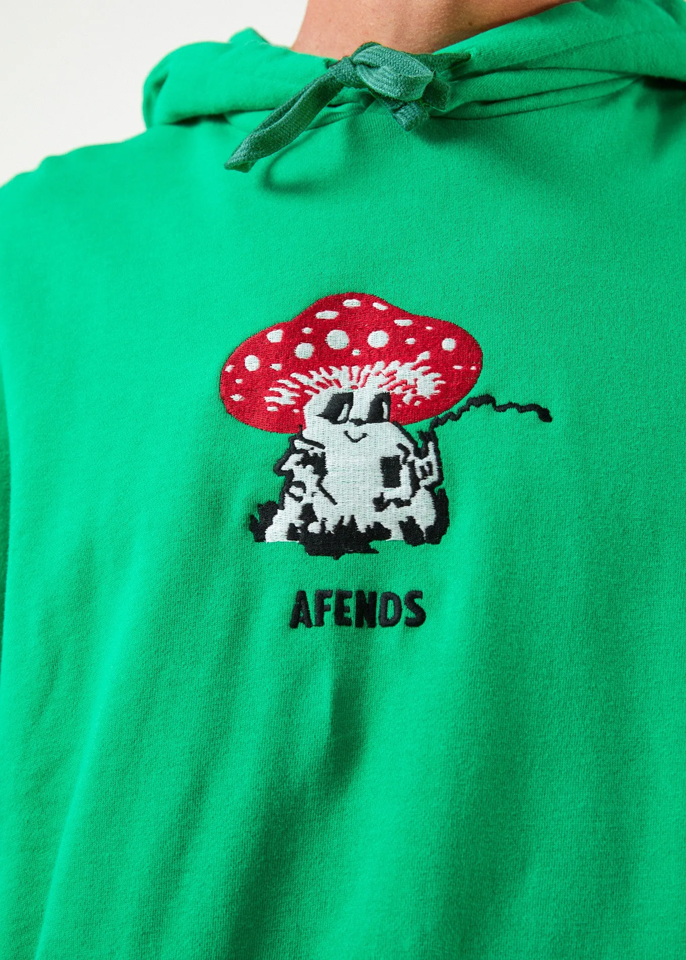 AFENDS Mens Caught In The Wild - Graphic Hoodie - Forest