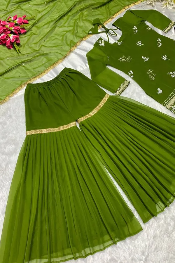 All New Modern Punjabi Sharara Suits For Girls