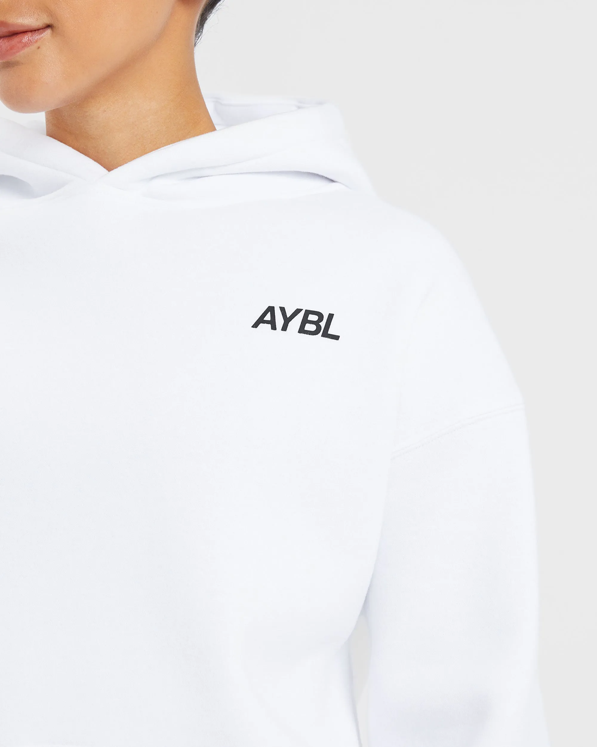 AYBL Sports Club Oversized Hoodie - White