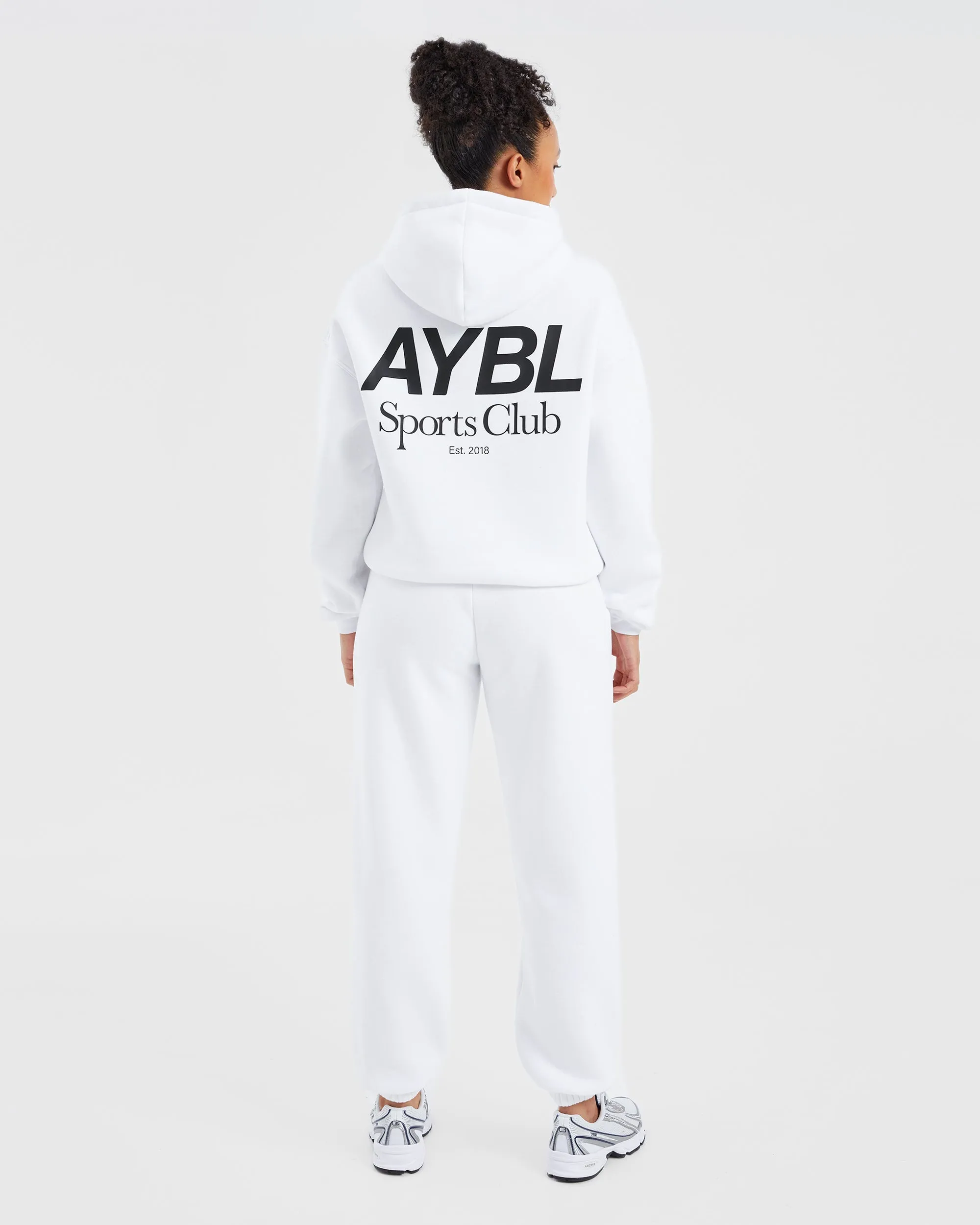 AYBL Sports Club Oversized Hoodie - White
