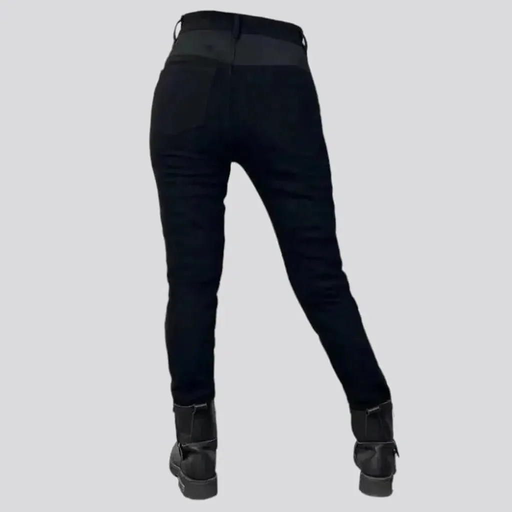 Biker women's skinny jeans