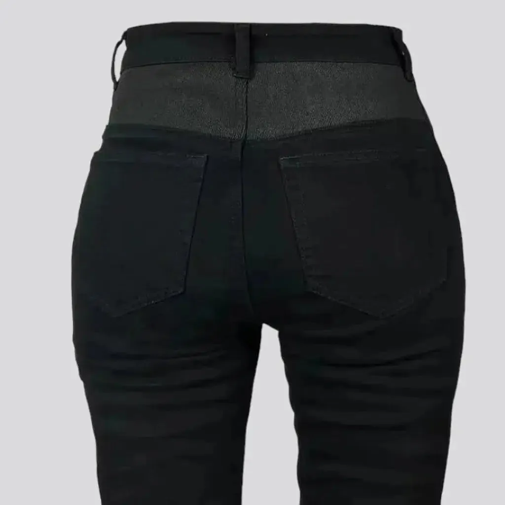 Biker women's skinny jeans
