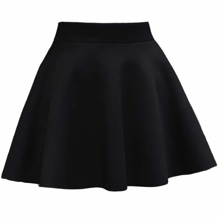 Black Skirt Women Pleated High Waist A-Line Tutu INS Popular Skirt