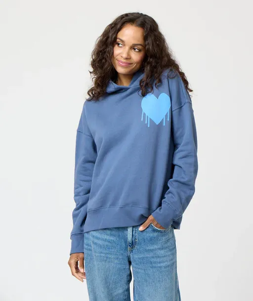 BOYFRIEND DRIPPY HEART HOODIE KR25-3375