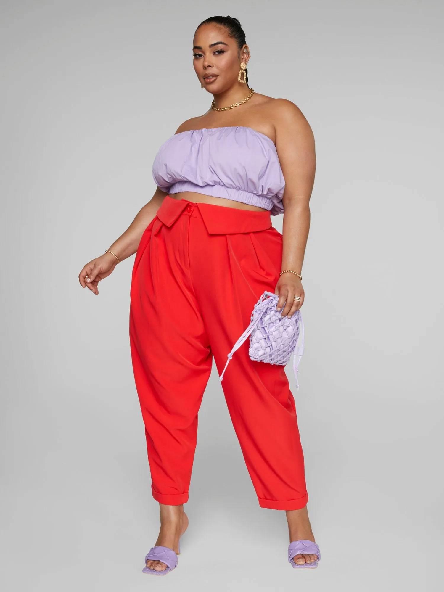 Brooke Foldover Waist Pants - Gabi Fresh x FTF