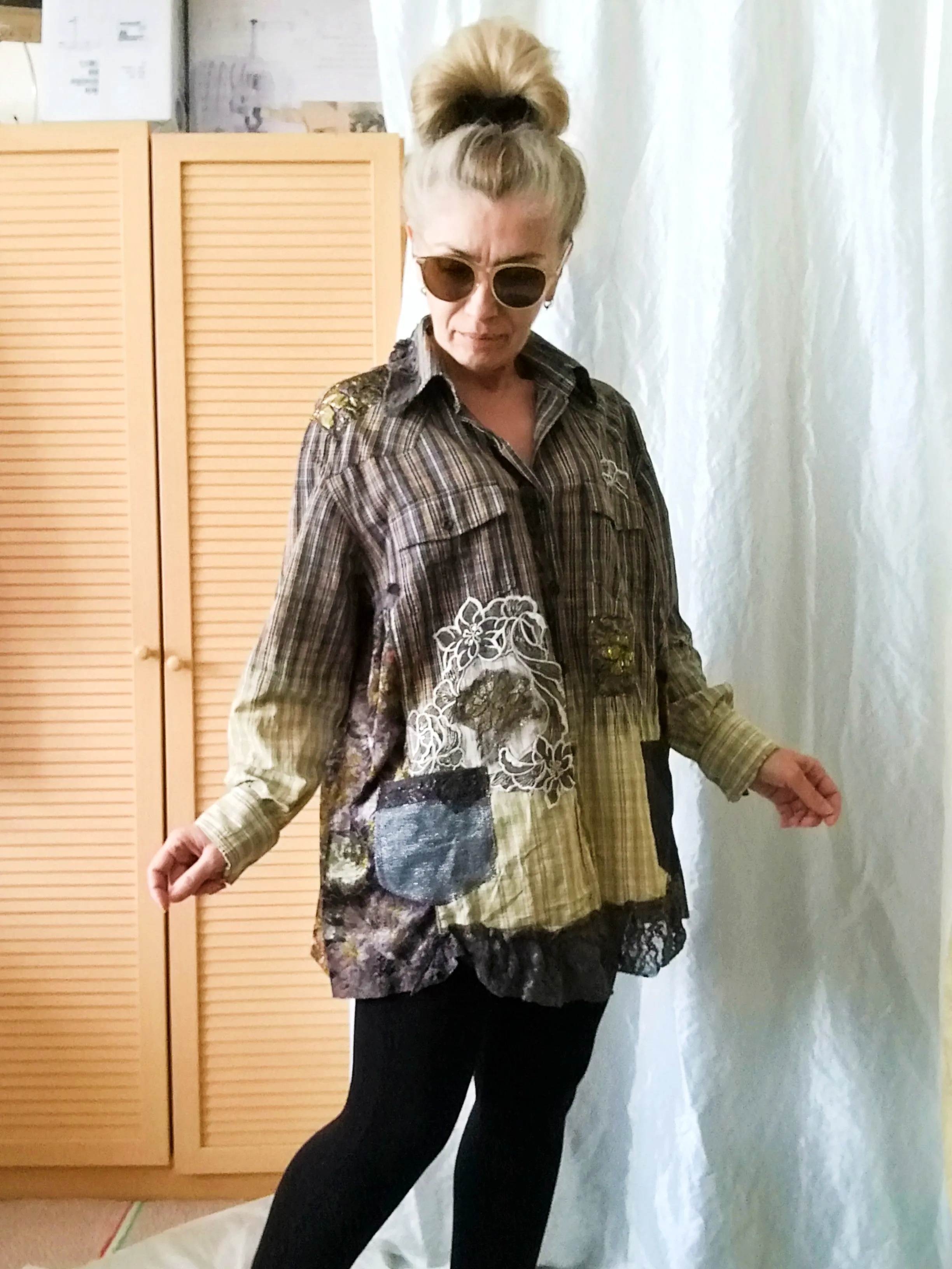Brown Jacket Dress,XL Long Shirt Dress