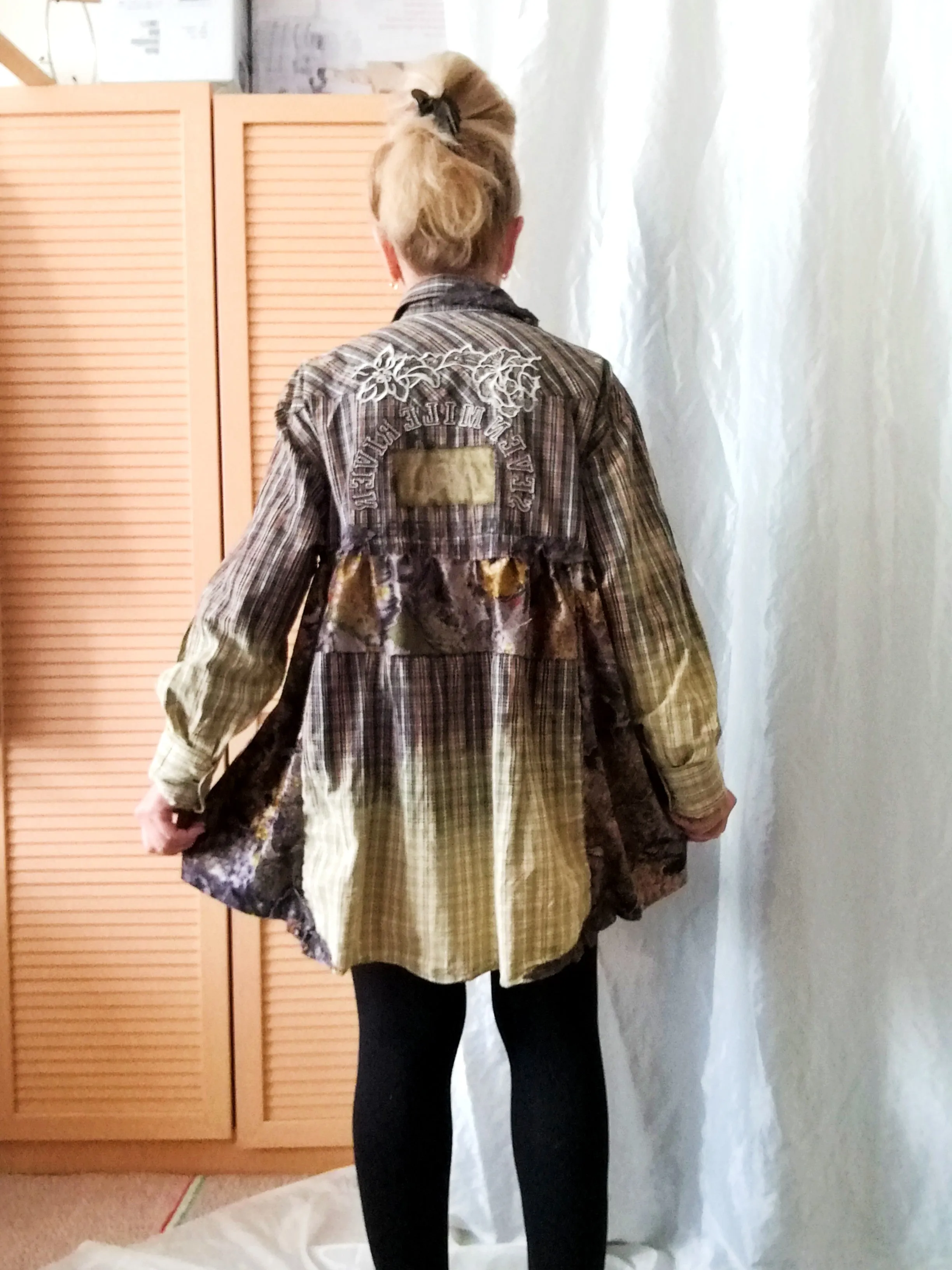 Brown Jacket Dress,XL Long Shirt Dress