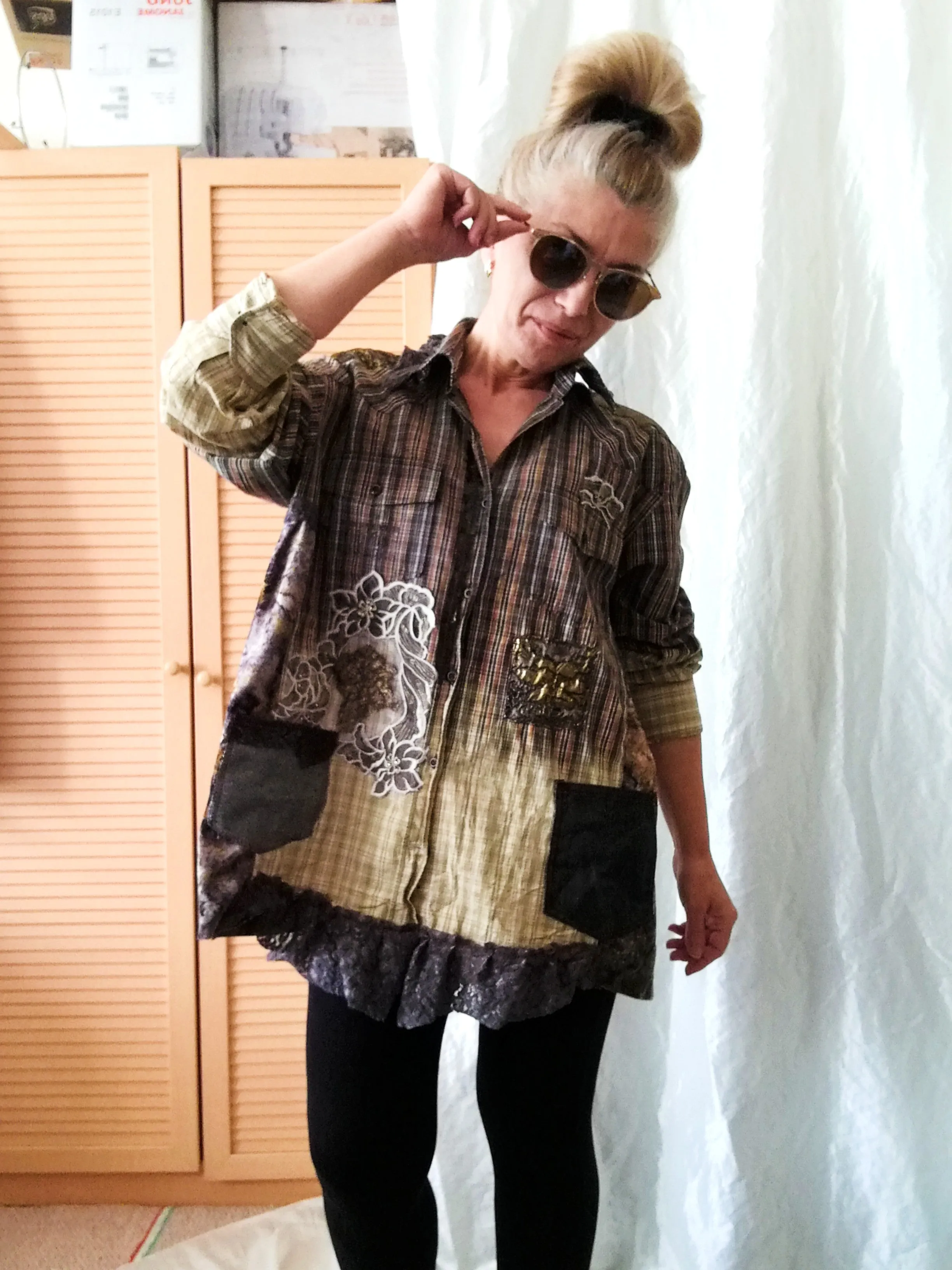 Brown Jacket Dress,XL Long Shirt Dress