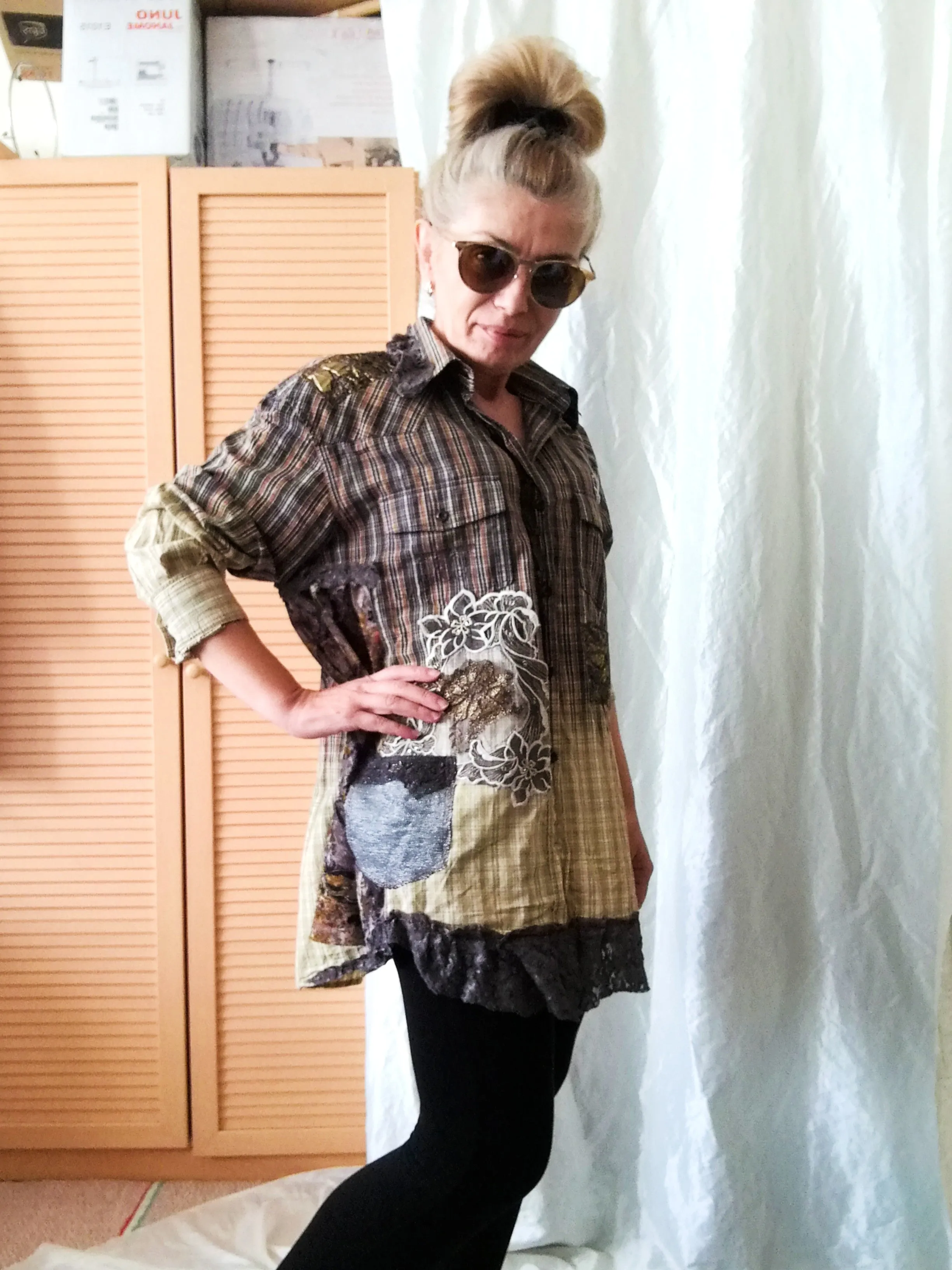 Brown Jacket Dress,XL Long Shirt Dress