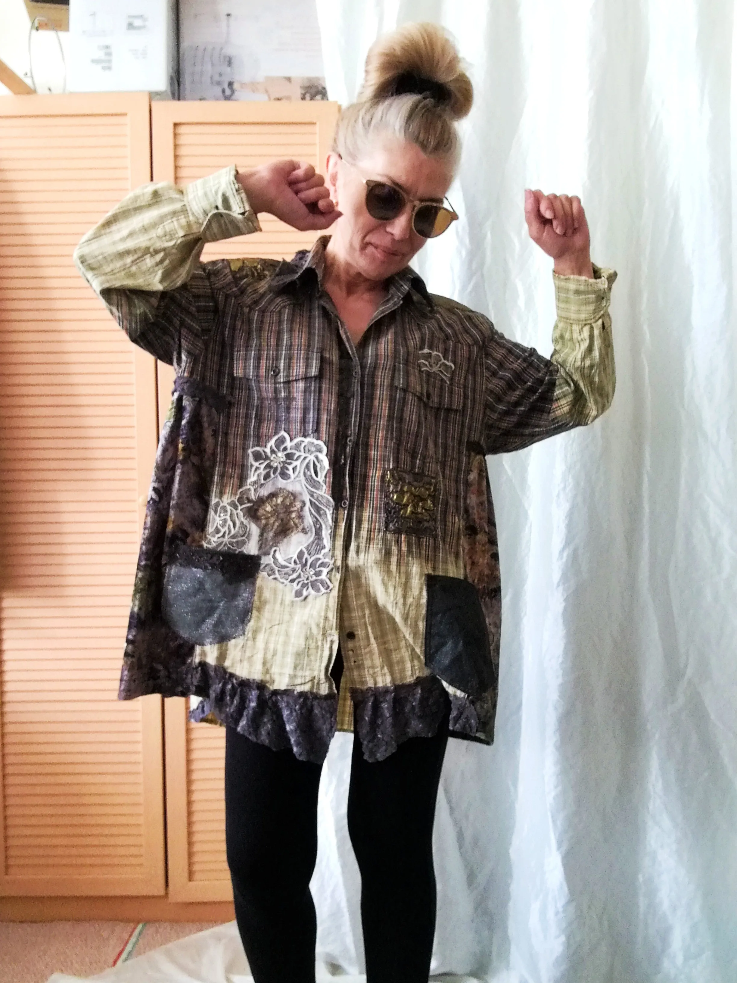 Brown Jacket Dress,XL Long Shirt Dress