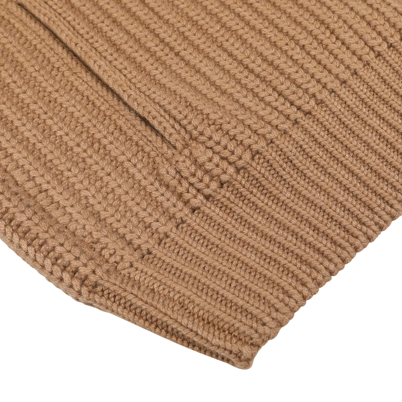 Camel Wool Cashmere Heavy Knit Cardigan