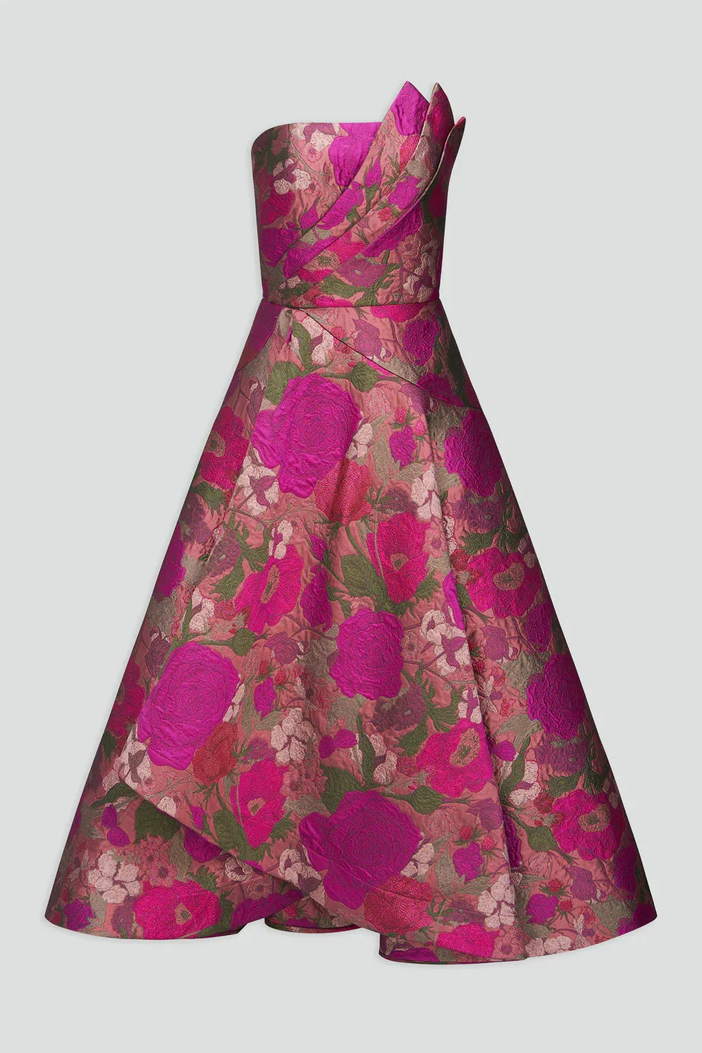 Carolina Strapless Dress - Rose Gold