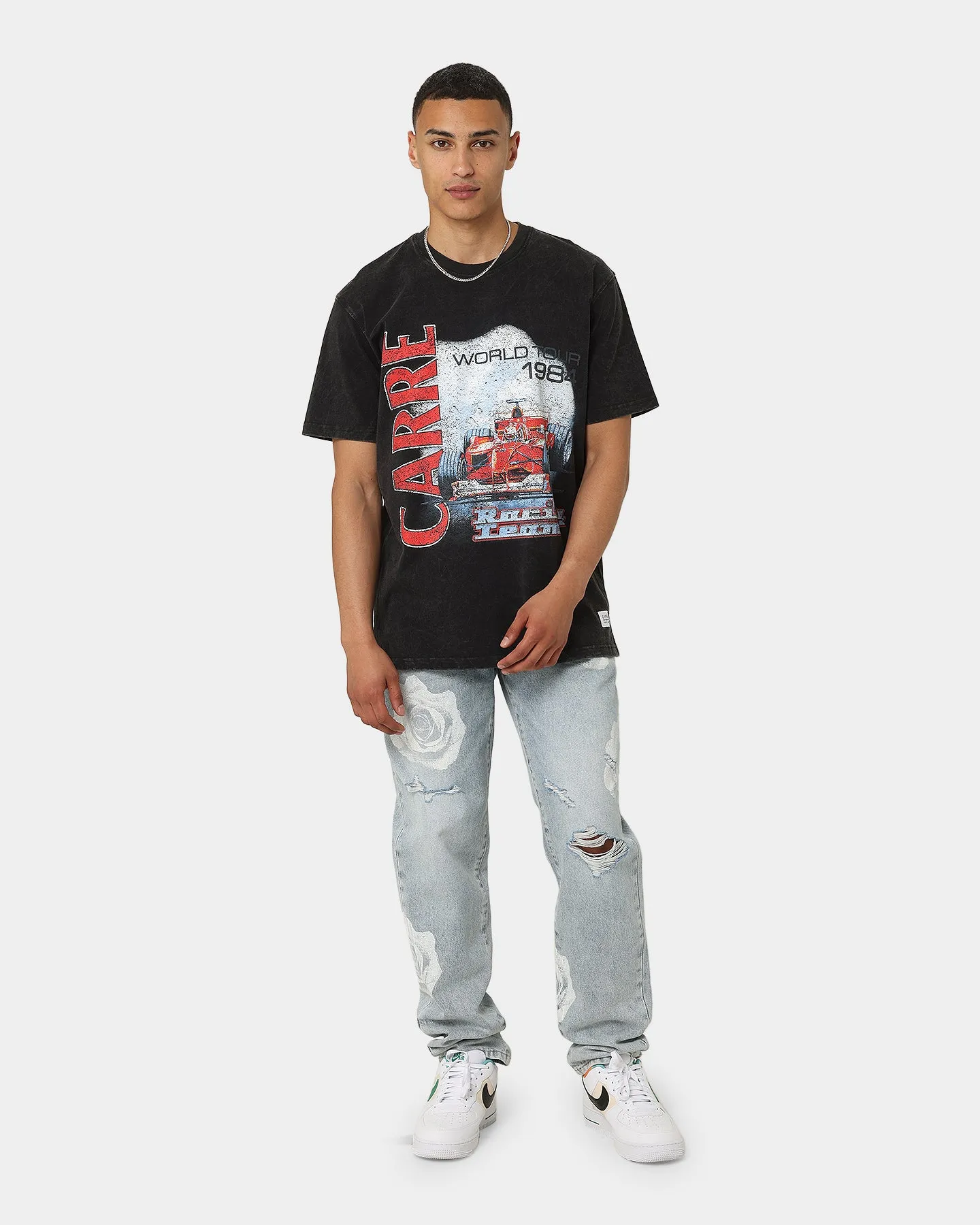 Carre World Tour '84 Vintage Short Sleeve T-Shirt Vinatge Black