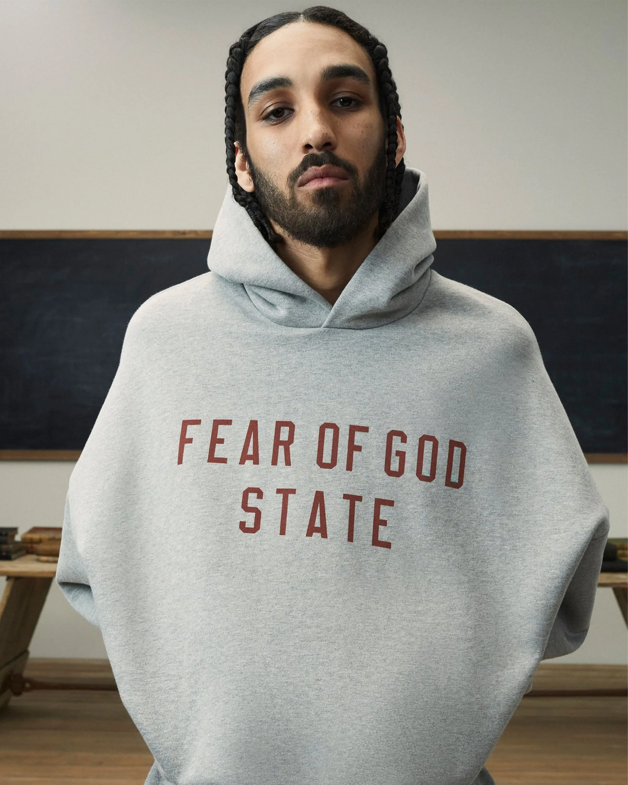 Essentials Fleece Hoodie - Dark Heather