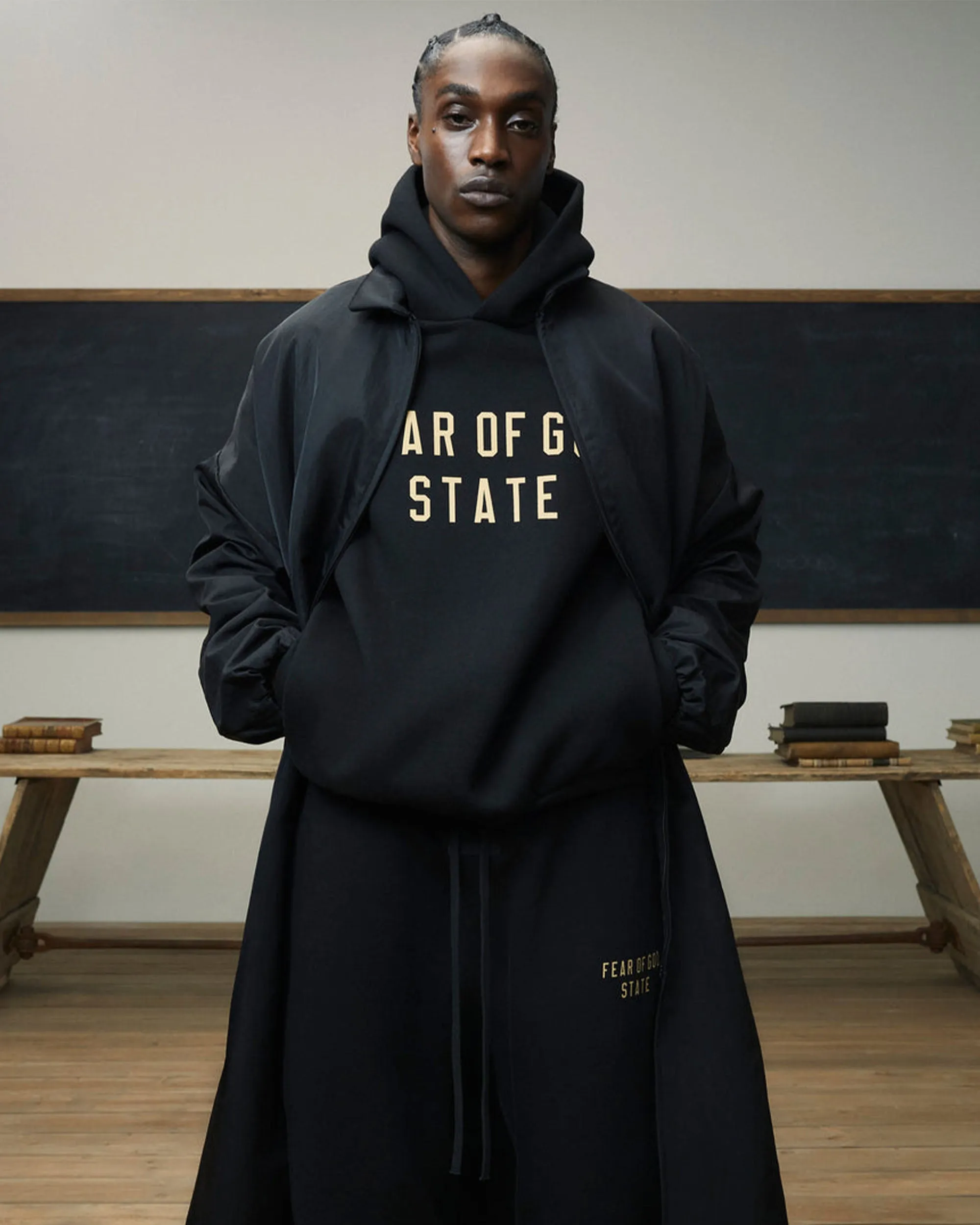 Essentials Fleece Hoodie - Dark Heather