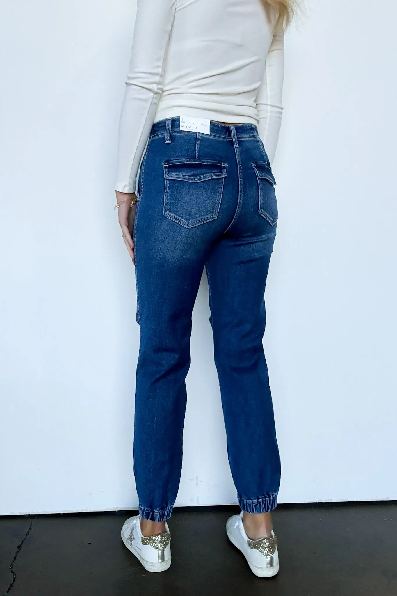 Everynn High Rise Ankle Jogger Jeans