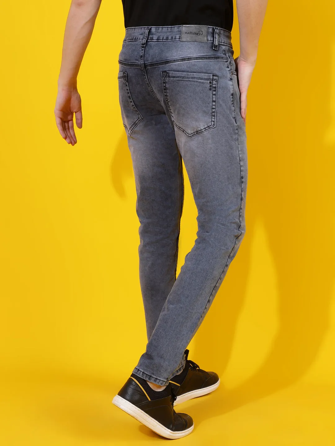 Grey Skinny Fit Denim Jeans