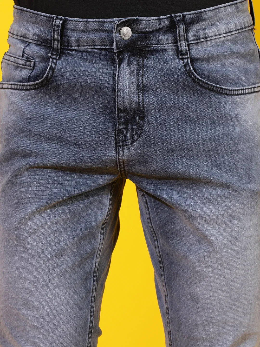 Grey Skinny Fit Denim Jeans