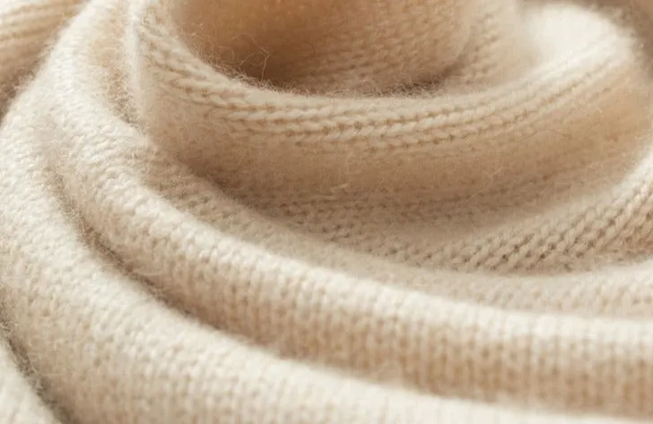 High Collar Women's Cashmere Sweater