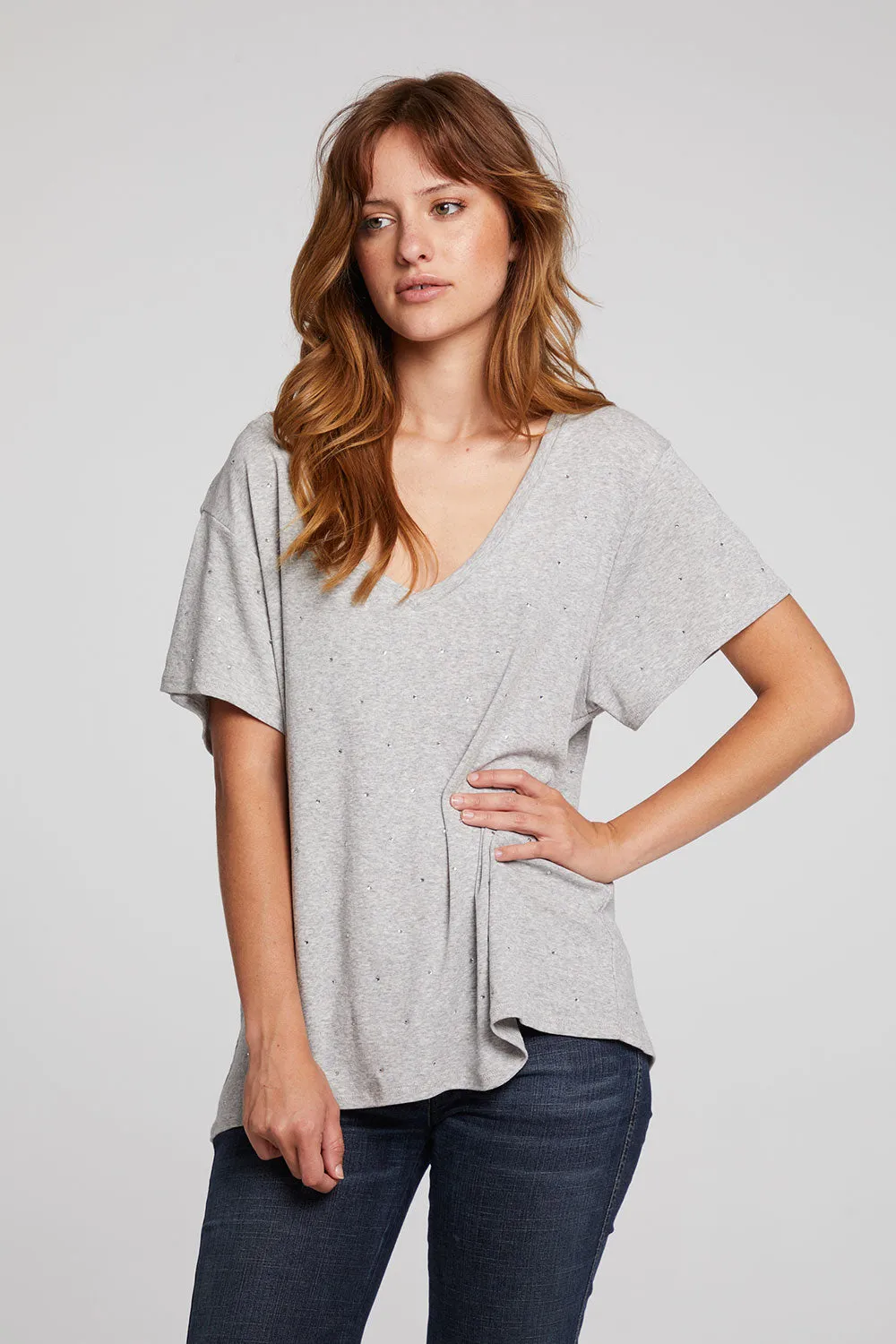 Hyacinth Heather Grey Tee