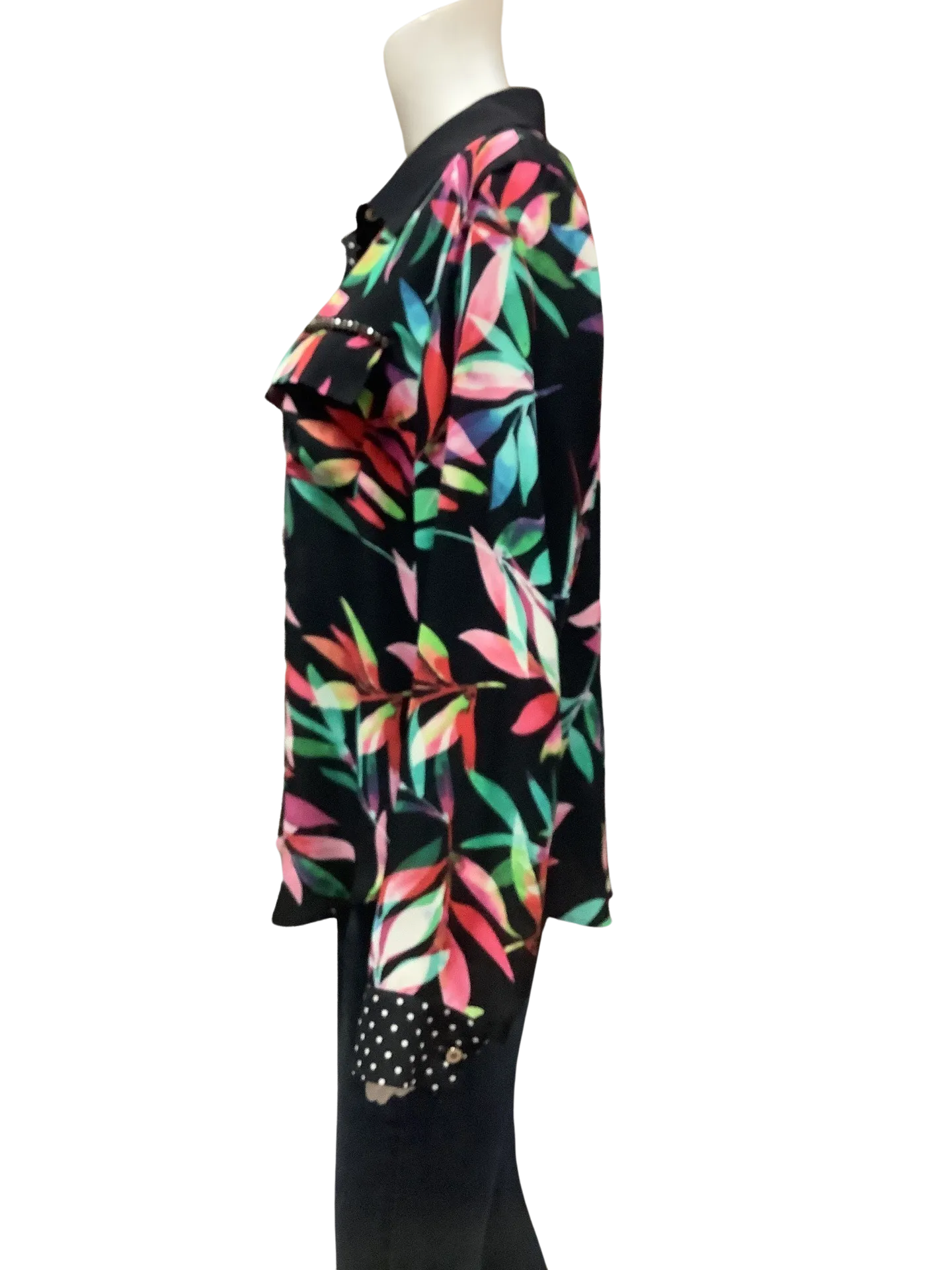 Joseph Ribkoff Women's Shirt Leaf Print Size: 14
