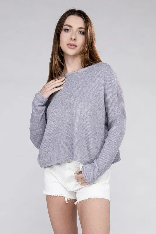 Lena Ribbed Dolman Sweater