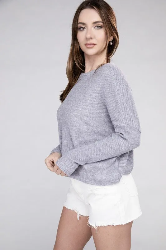 Lena Ribbed Dolman Sweater