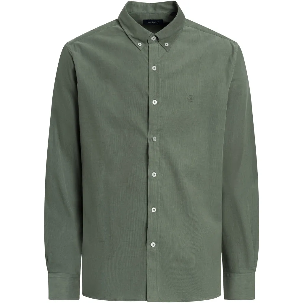 Lester Baby Cord Shirt - Dark Green