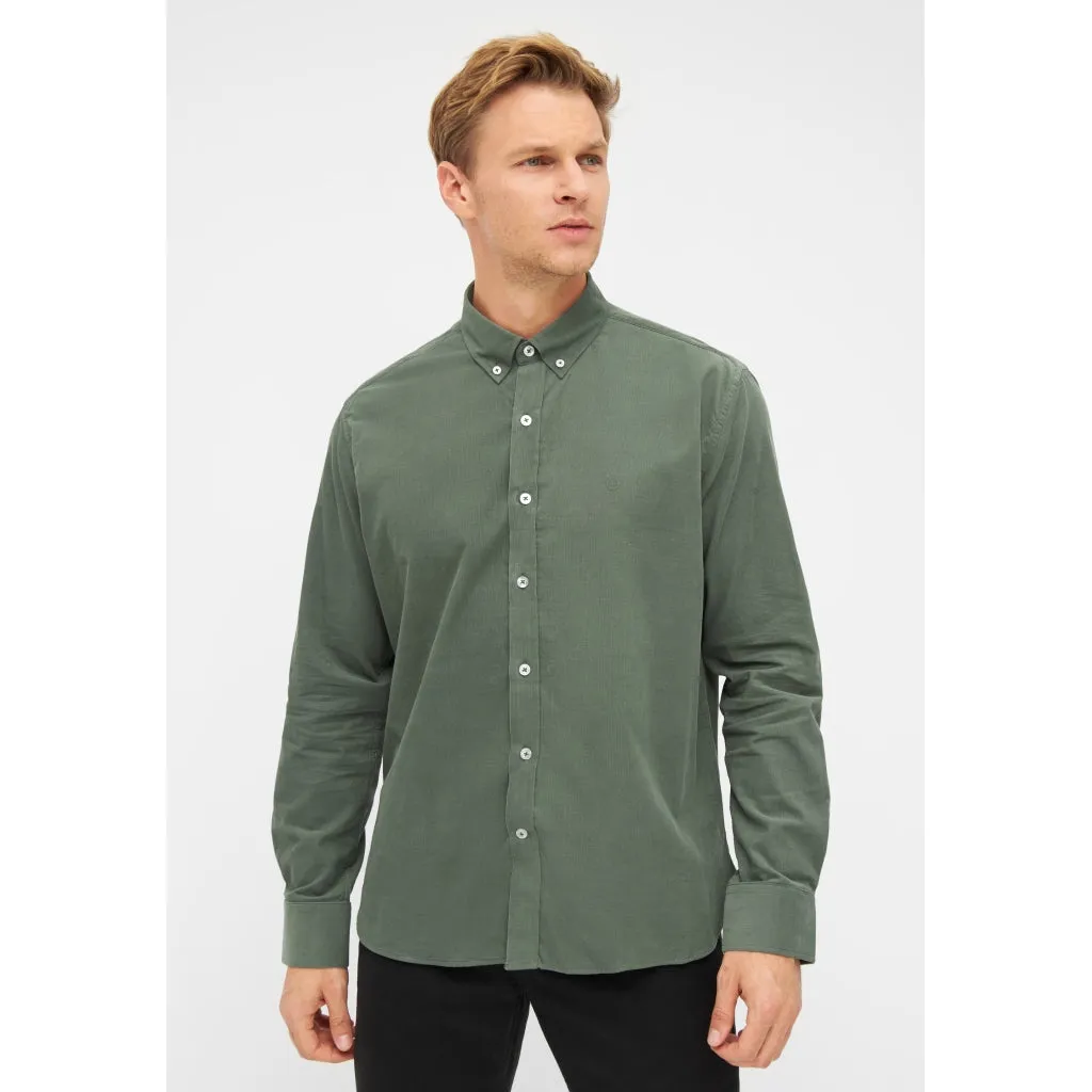 Lester Baby Cord Shirt - Dark Green