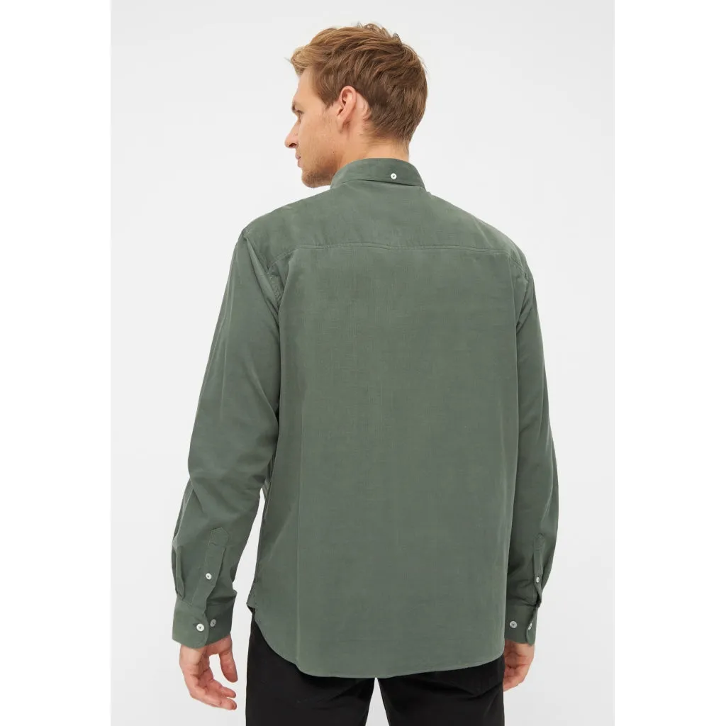 Lester Baby Cord Shirt - Dark Green