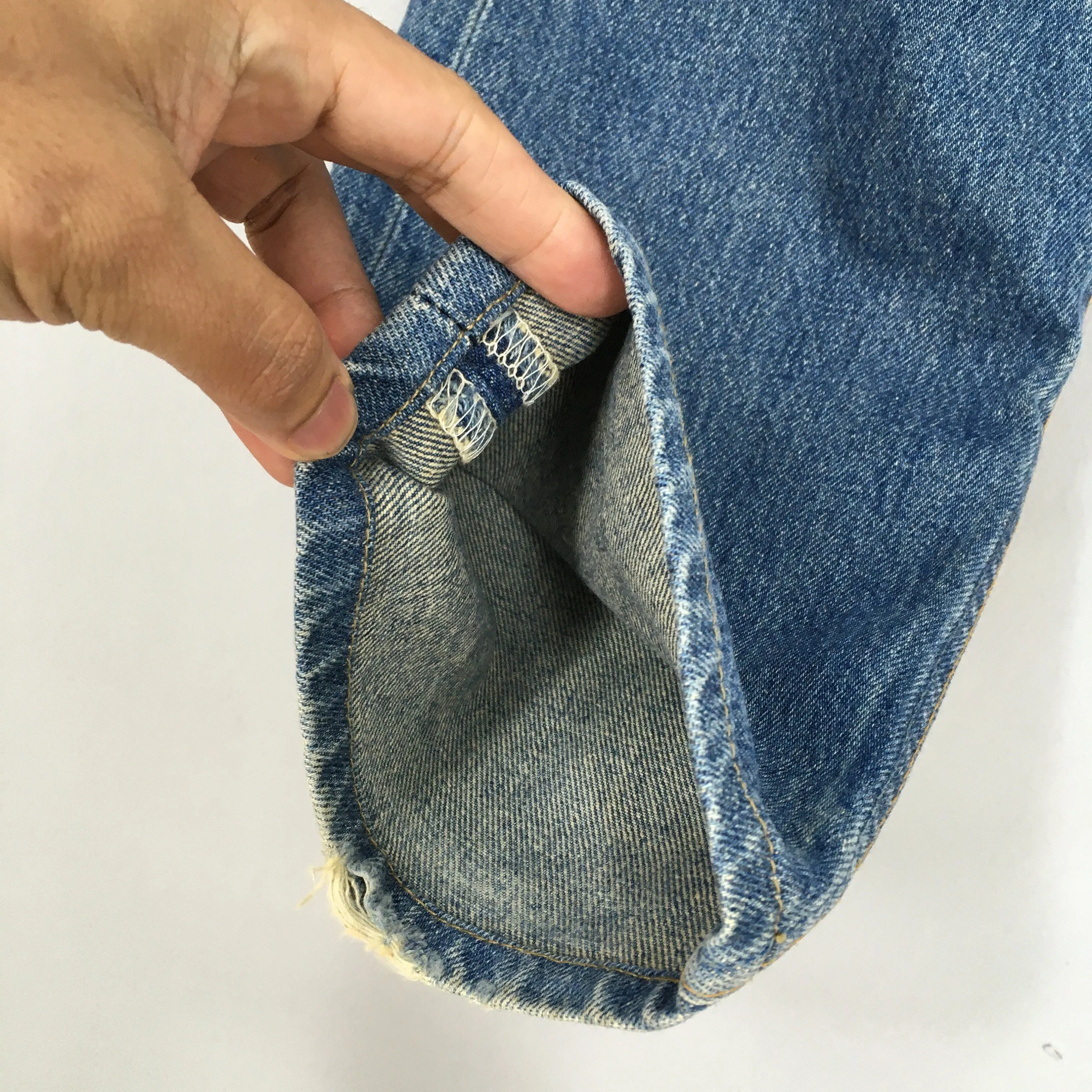 Levi's 501 Faded Blue Jeans Stonewash Size 27x28