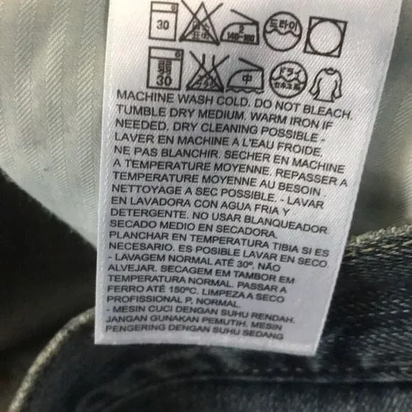 LEVI’S Blue Boyfriend Skinny Fit Jeans Size 30