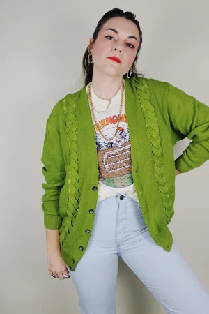 Long Sleeve Wool Button Up Cardigan
