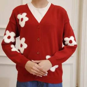 Maroon Cotton Winter Sweater PW4813