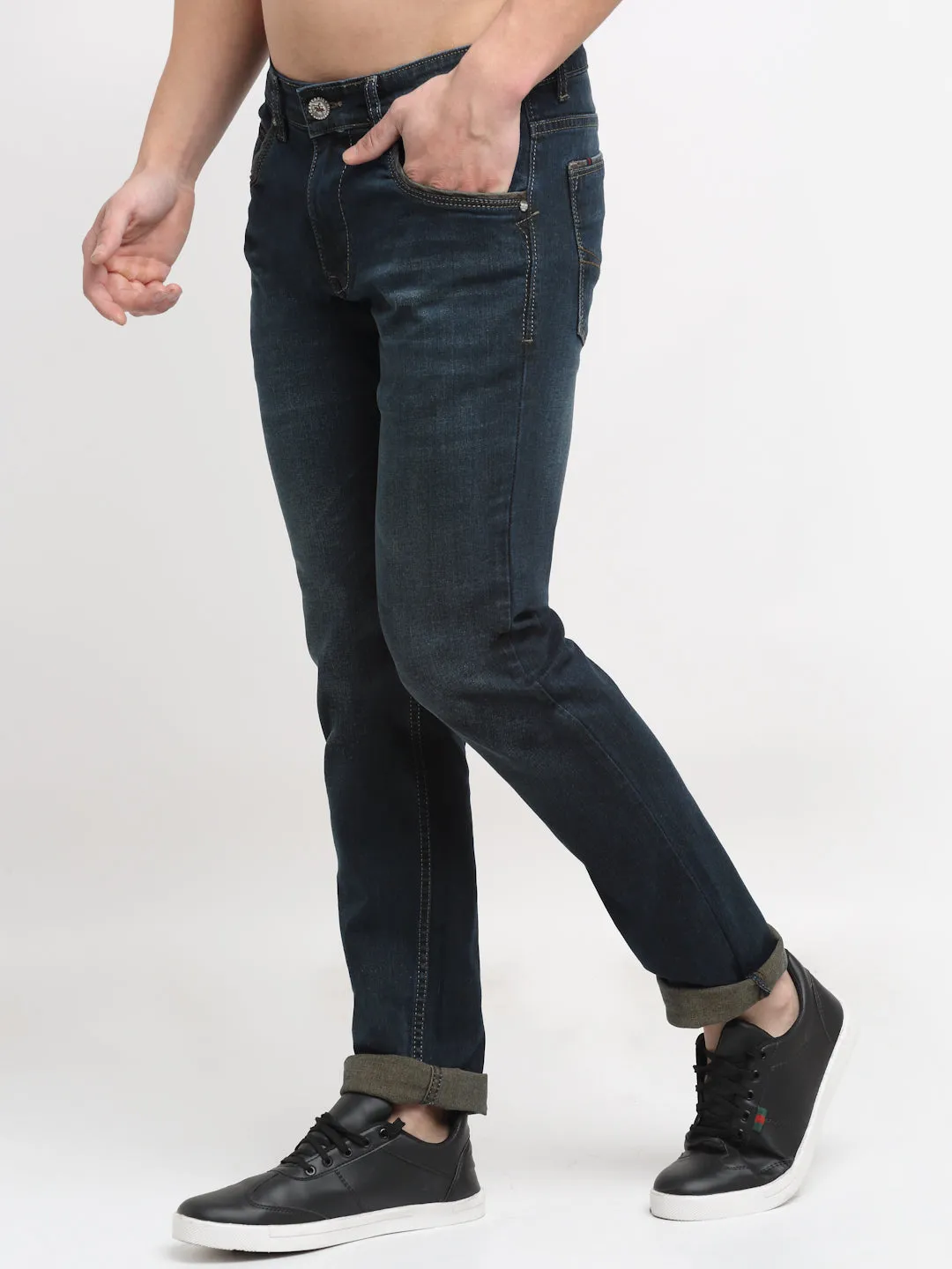 Men's Ultra Narrow fit Light Fade Indigo Blue  Jeans