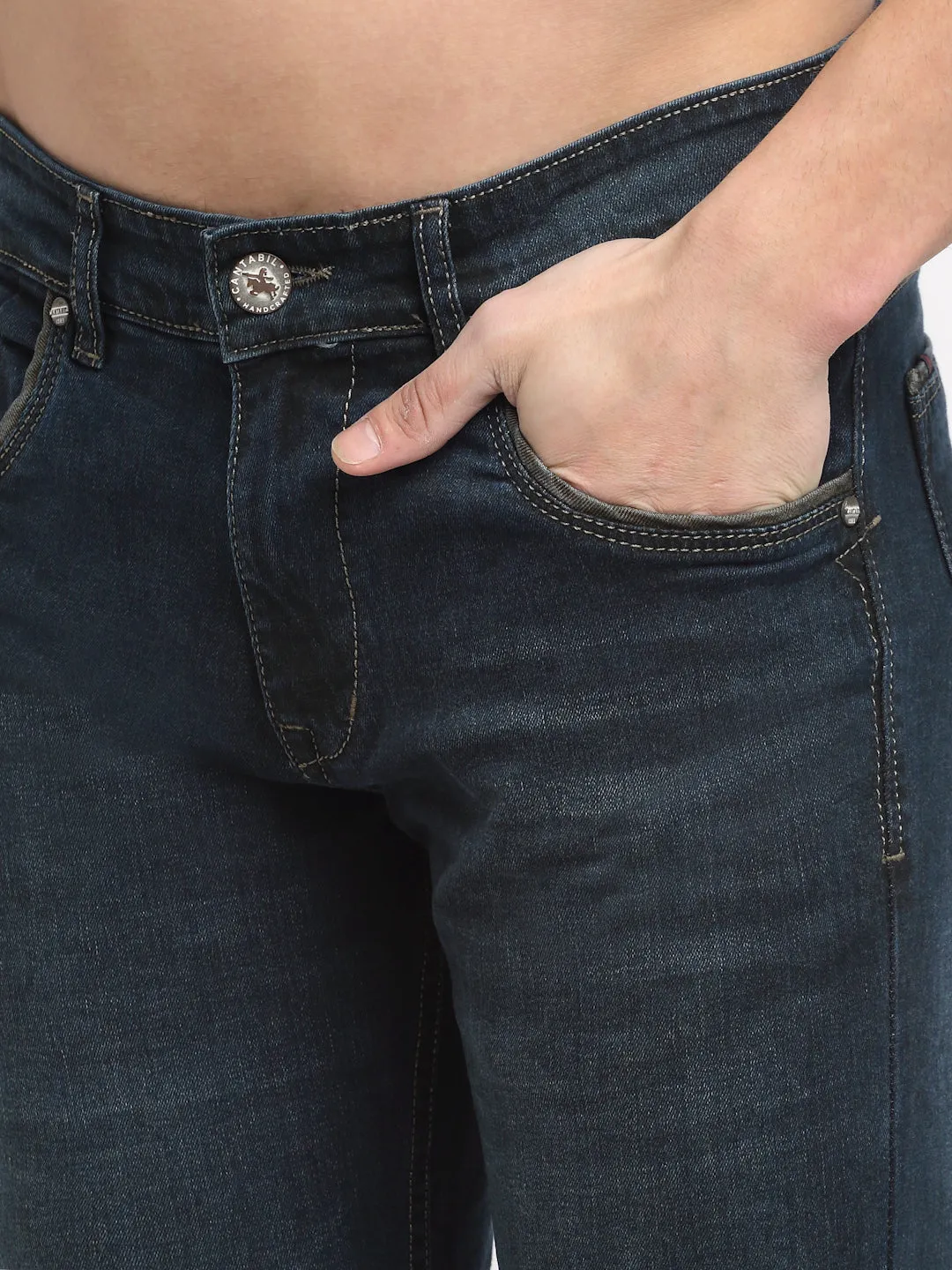 Men's Ultra Narrow fit Light Fade Indigo Blue  Jeans