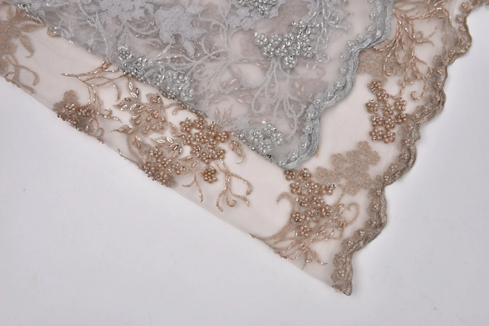 Nylon Mesh Bridal Wear Embroidery Fabric