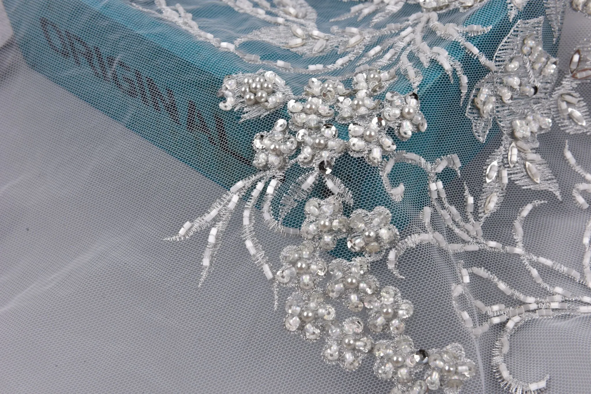 Nylon Mesh Bridal Wear Embroidery Fabric