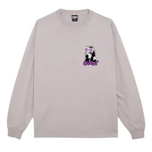 Obey Peace Eyes Heavy Weight Longsleeve Box Fit T-Shirt - Silver Grey