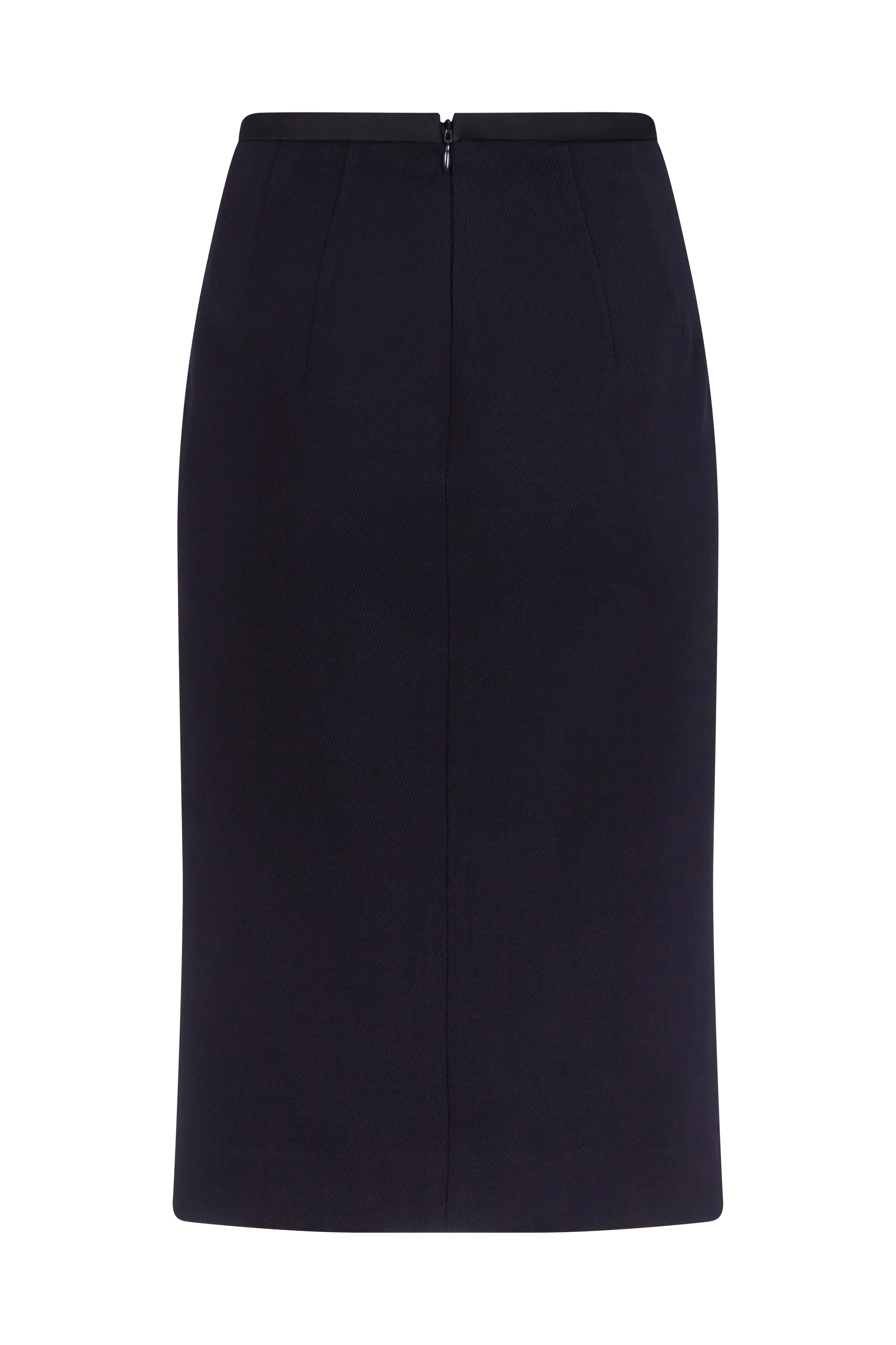 Pencil Skirt in Wool Twill