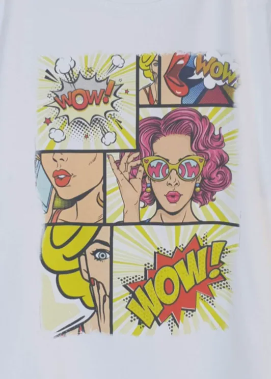 RED HAIR  - Girls Comic Art T-Shirt