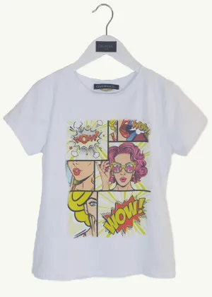 RED HAIR  - Girls Comic Art T-Shirt