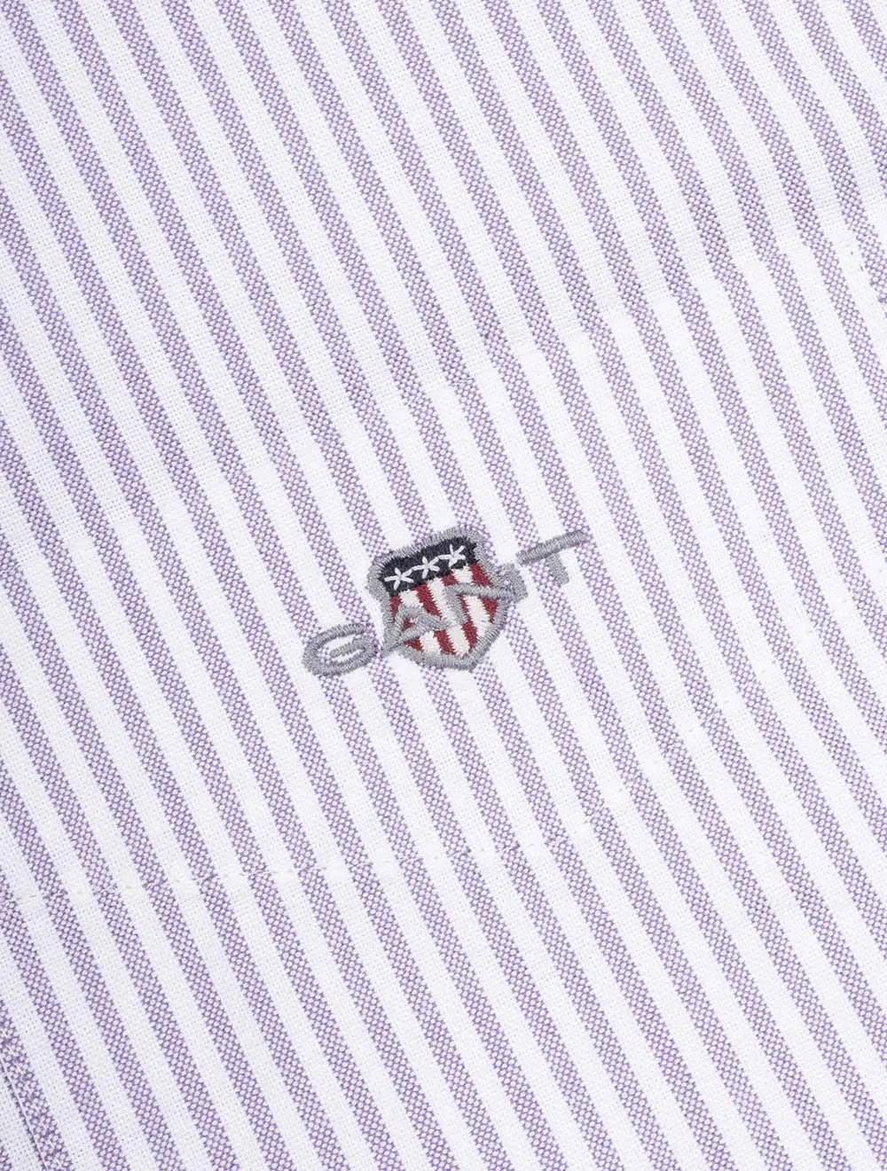 Regular Fit Oxford Banker Stripe Shirt Lilac