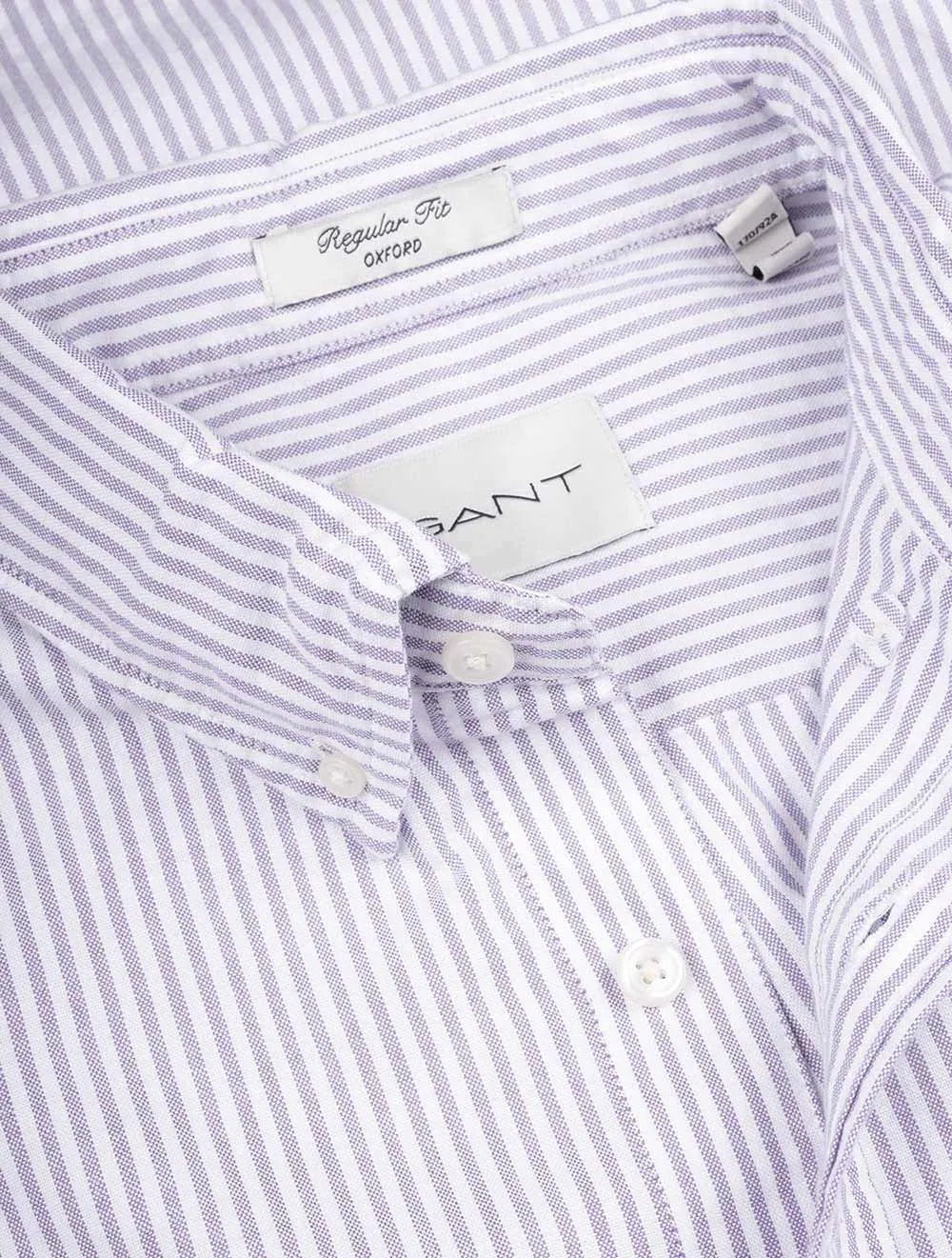 Regular Fit Oxford Banker Stripe Shirt Lilac