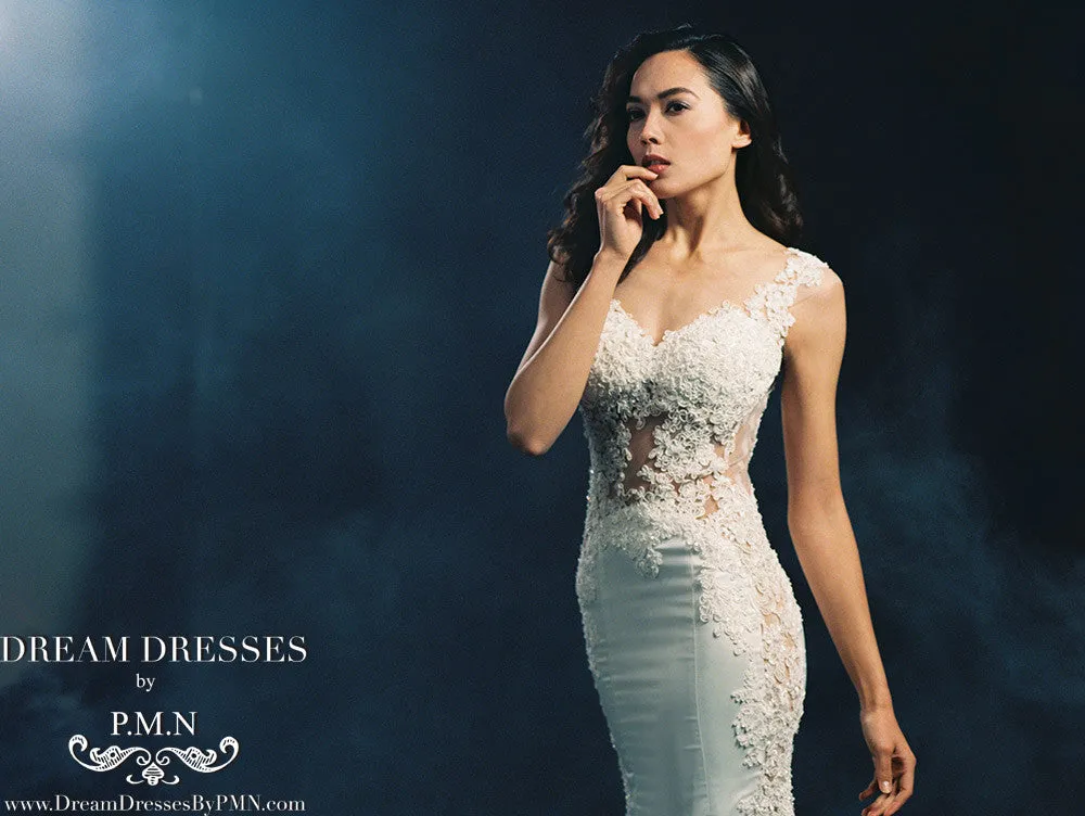 Sexy Sheath Lace Wedding Dress (Style #SS16314)