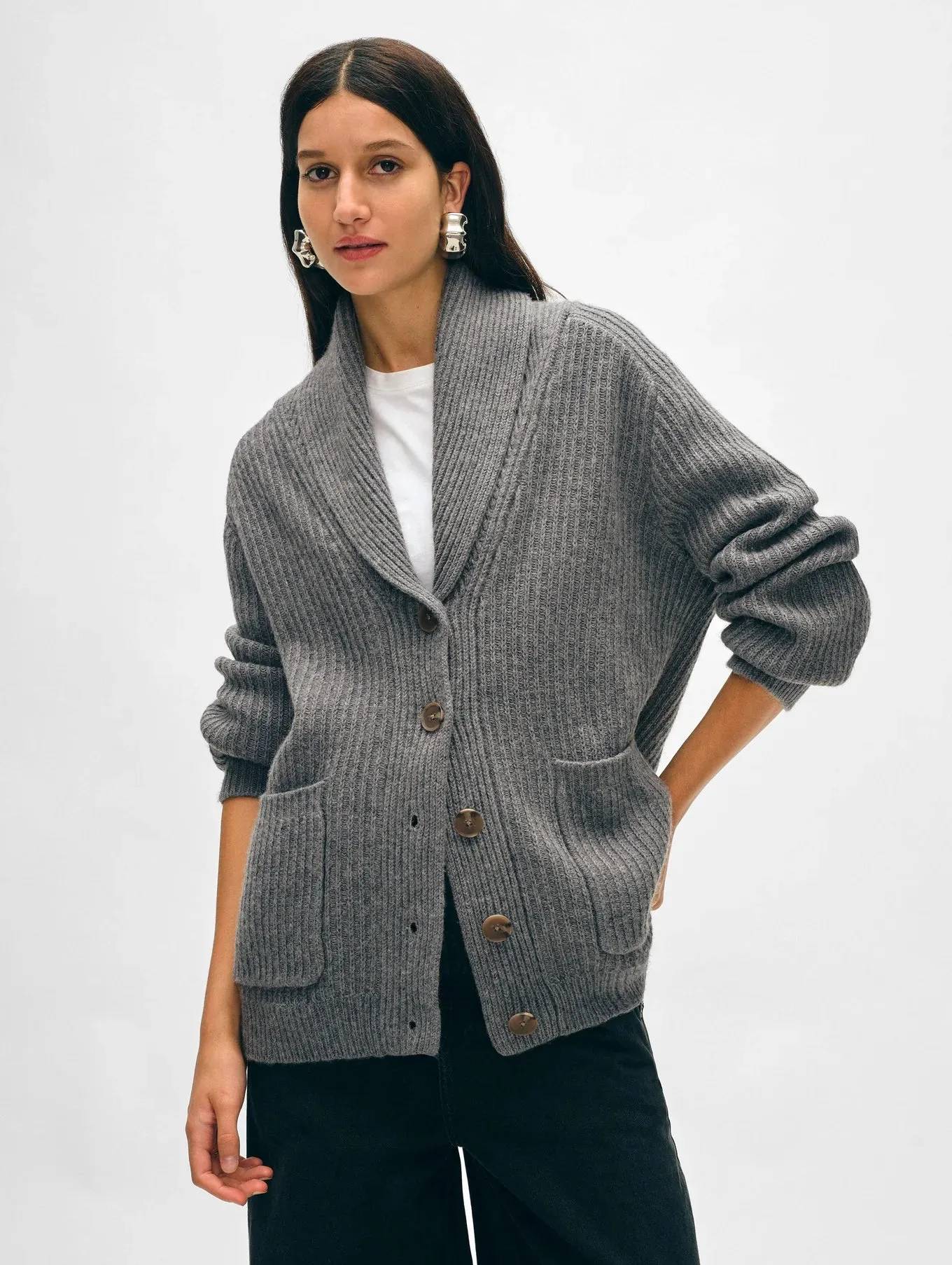 SHALL COLLAR COATIGAN 20893