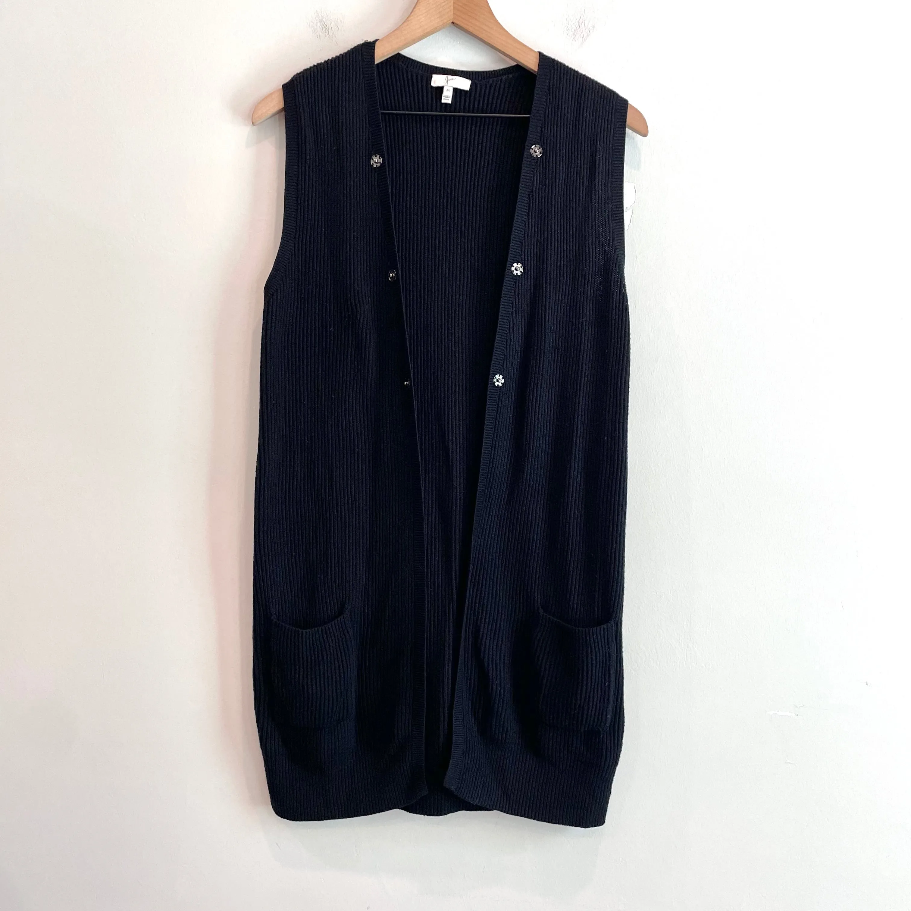 Sleeveless Ribbed Sweater Vest